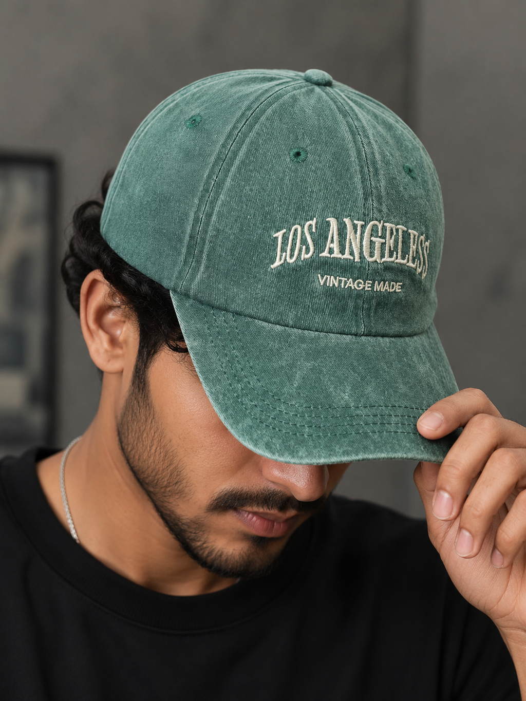 Los Angeles Vintage Washed Embroidered Adjustable Cap