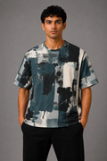 Abstract Canvas Oversized T-Shirt